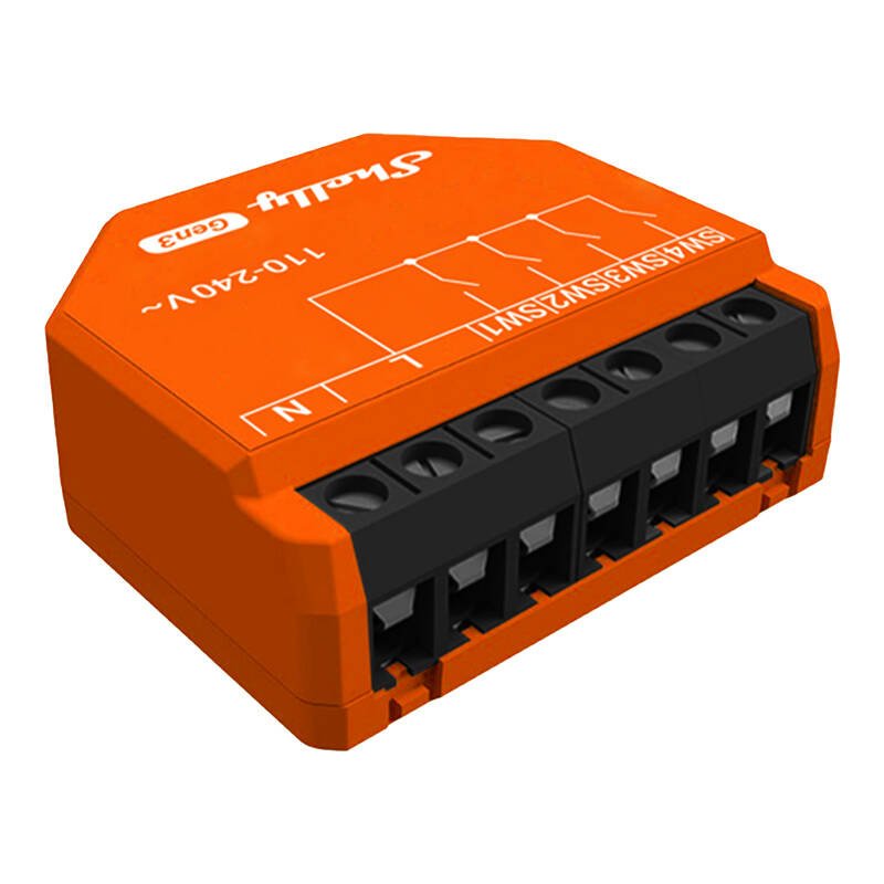 Shelly i4 Gen3 valdiklis, WiFi/Bluetooth
