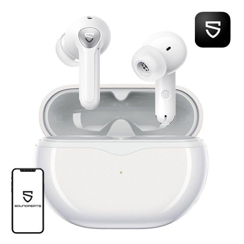 Ausinės TWS Soundpeats Air 4 pro (baltos spalvos)