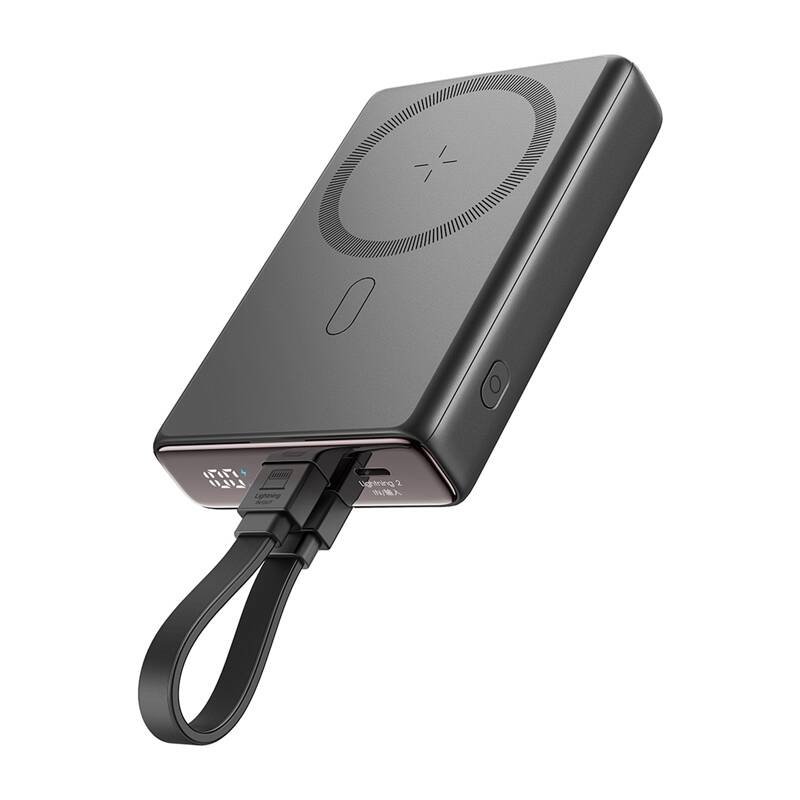 Joyroom magnetinis powerbankas su stovu JR-PBM01, 20 W, 10000 mA (juodos spalvos)