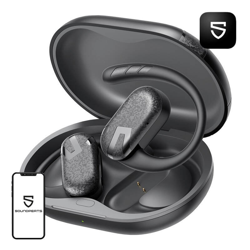 TWS Soundpeats Breezy ausinės (juodos)