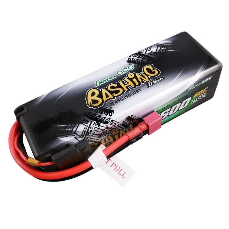 Akumuliatorius Gens ace G-Tech 5500mAh 11.1V 3S1P 60C HardCase 15# automobiliams