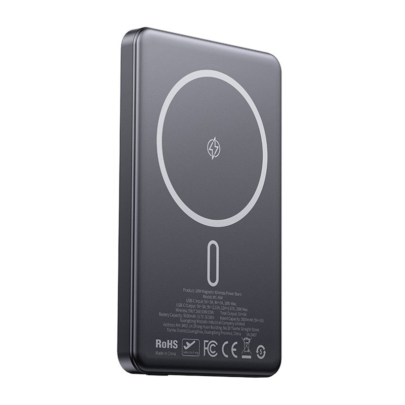 Mcdodo MC-4641 itin plonas 5000 mAh 1C magnetinis maitinimo blokas, belaidis (auksinis)