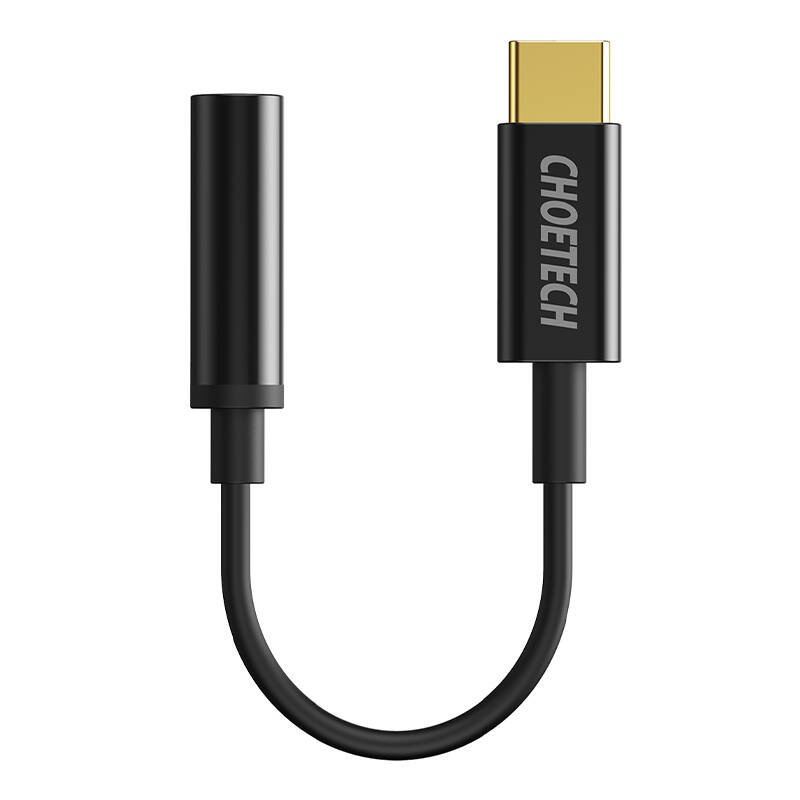 Adapteris Choetech AUX003 USB-C į 3.5mm Audio Jack Adapter (juodas)