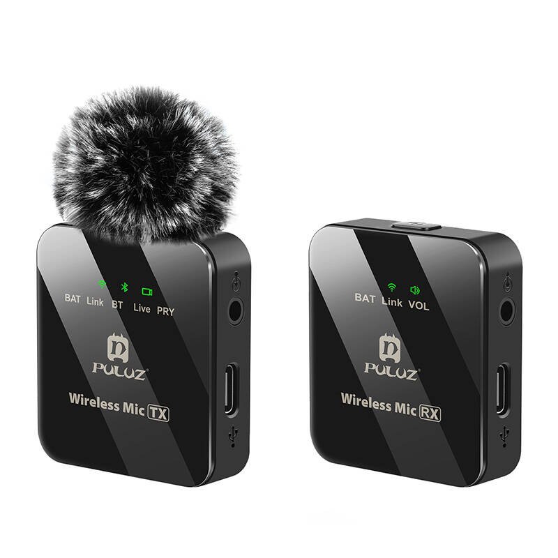 Belaidis Lavalier mikrofonas PULUZ 1 TX + 1 RX