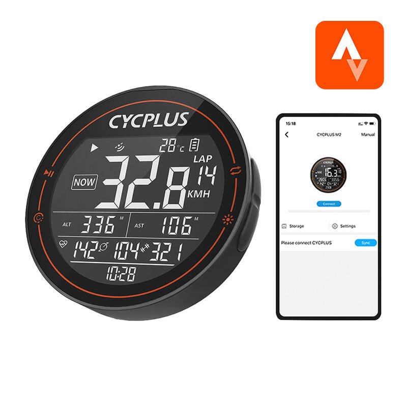 GPS dviračio kompiuteris Cycplus M2