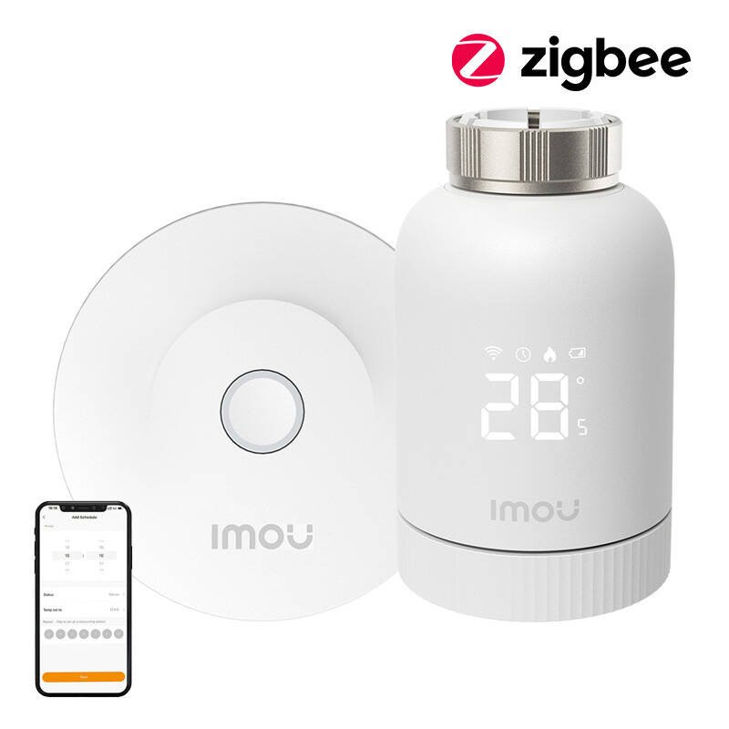 IMOU KIT-TRV1-EU-2 ZigBee termostatinės galvutės rinkinys su 6 adapteriais ir vartais