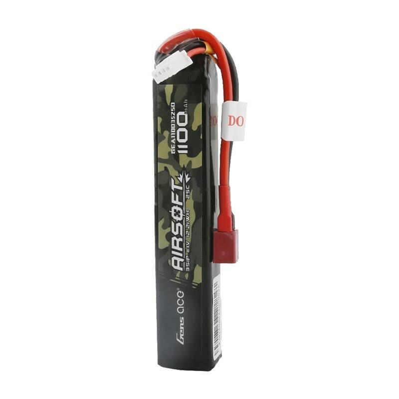 Lipo Gens ace 25C 1100mAh 3S1P 11.1V Airsoft ginklo baterija su T-plug jungtimi