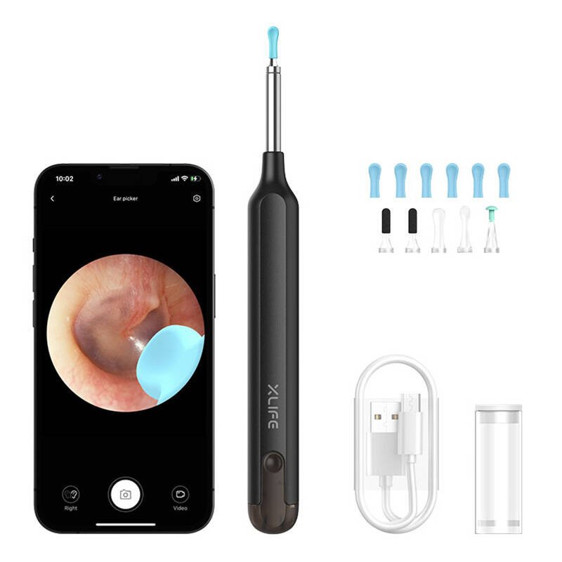 Išmani ausų valymo lazdelė Xlife X1 (juoda)