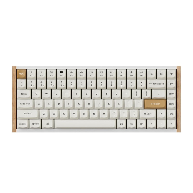 Keychron K2 HE bevielė RGB Nebula magnetinė jungtis klaviatūra (balta) [K2H-Q1]