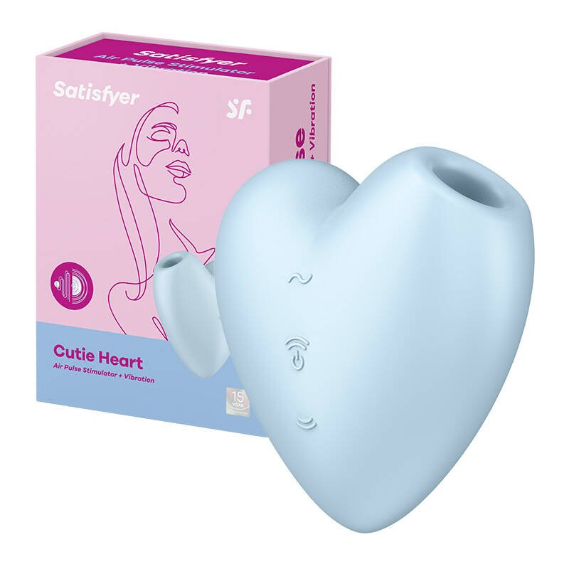 Klitorinis masažuoklis Satisfyer Cutie Heart (mėlynas)