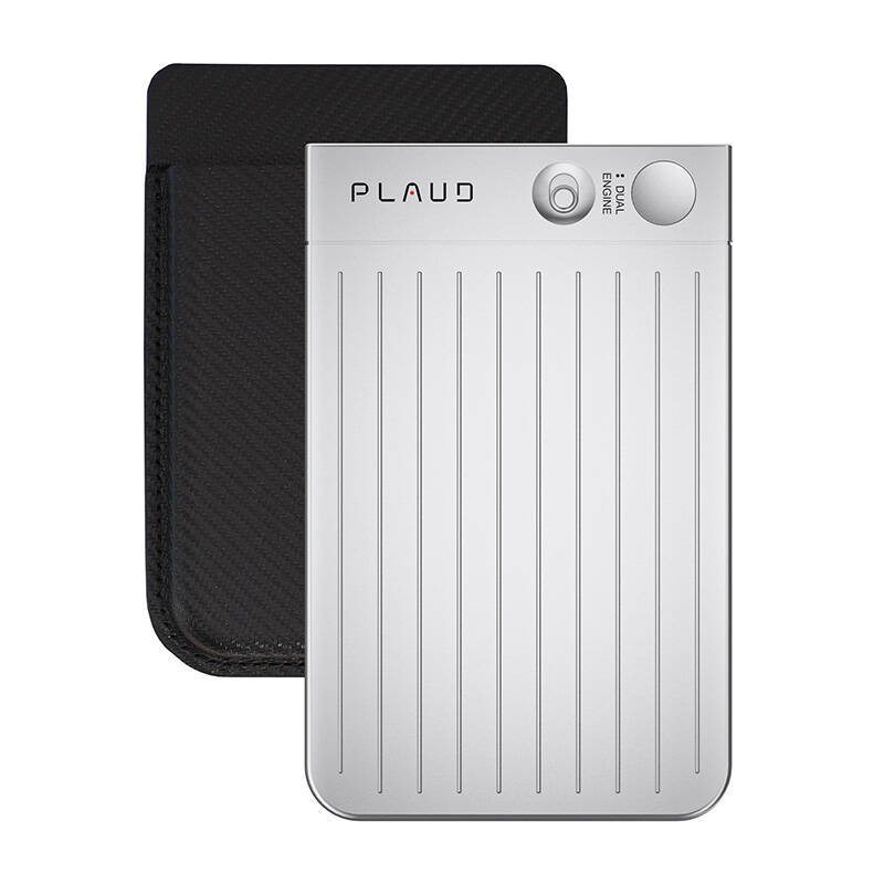 AI PLAUD Note recorder (sidabrinės spalvos).