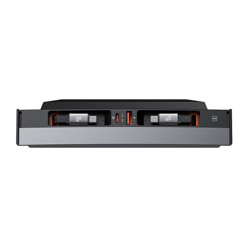 Hub Baseus T-Space su USB-C į USB-C kabeliais Tesla automobiliams (juodas)