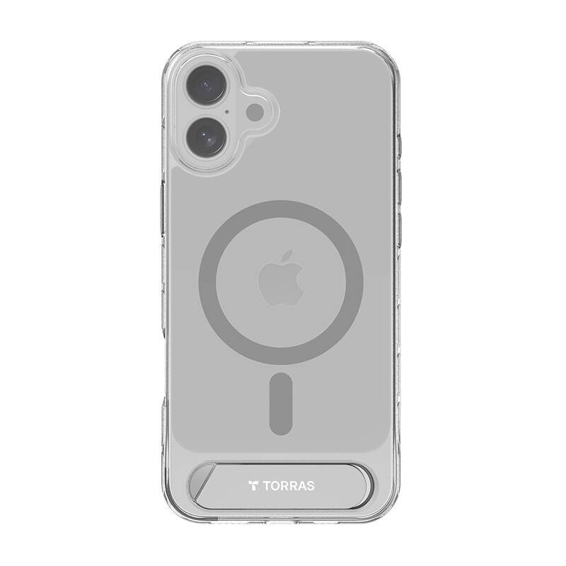 Torras Pstand Series dėklas iPhone 16 (skaidrus)