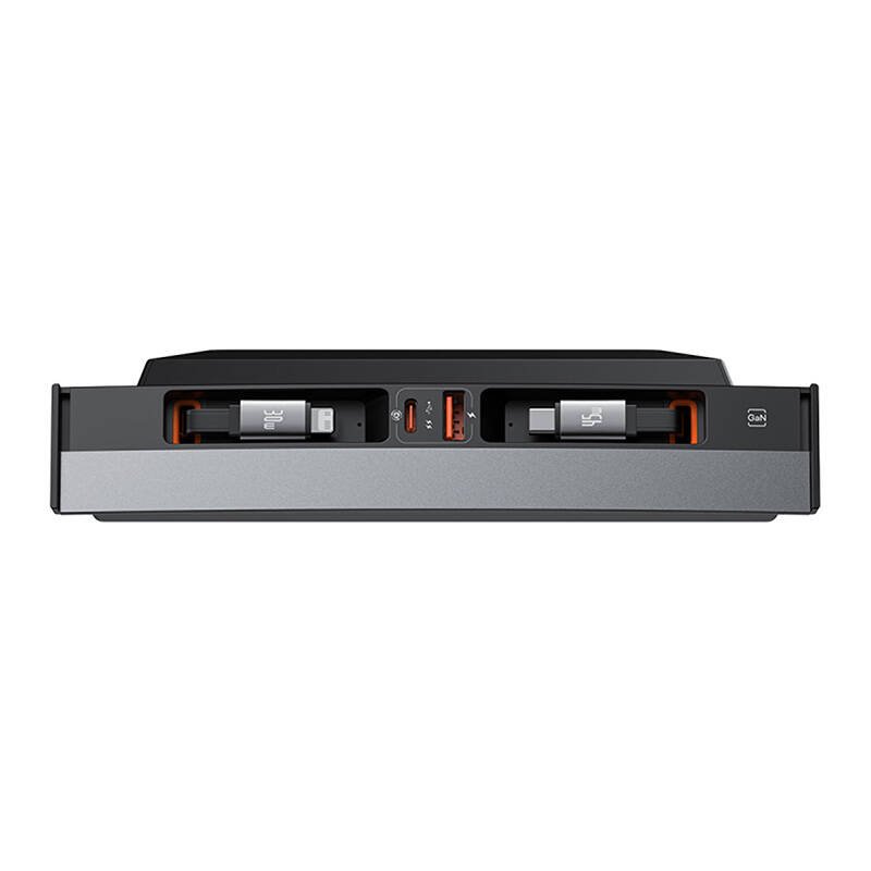 Hub Baseus T-Space su USB-C į lightning kabeliais Tesla automobiliams (juodas)