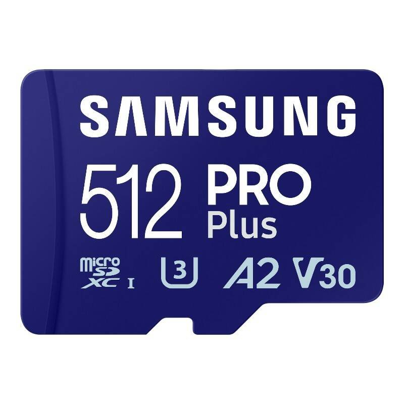 Atminties kortelė Samsung Pro PLUS microSDXC 512GB 180/130 MB/s UHS-I U3 (MB-MD512SA/EU)