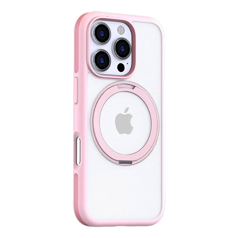 Torras Ostand R Fusion dėklas iPhone 16 ProMax (rožinis)