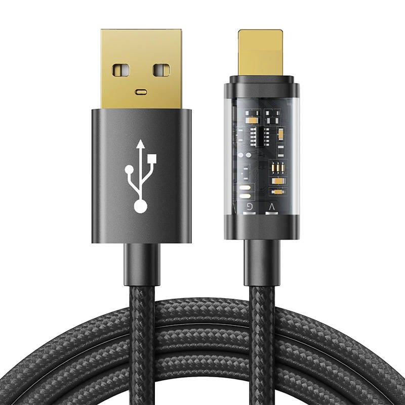 Kabelis prie USB-A / Lightning / 2,4 A / 2 m Joyroom S-UL012A20 (juodas)