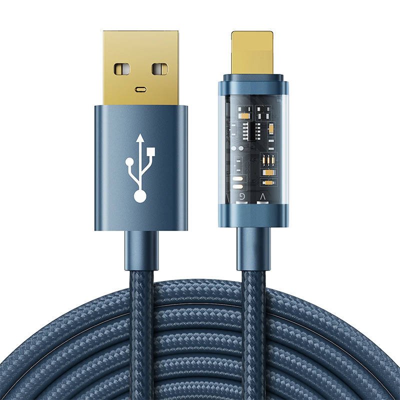 Kabelis USB-A / Lightning / 2,4A / 1,2 m Joyroom S-UL012A12 (mėlynas)