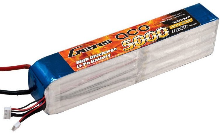 Akumuliatorius Gens Ace 5000mAh 44.4V 60/120C 12S1P