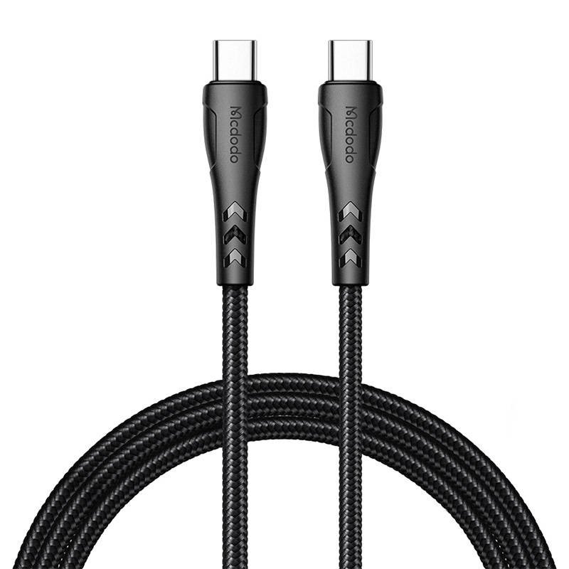 USB-C į USB-C kabelis Mcdodo CA-7641, PD 60W, 1,2 m (juodas)
