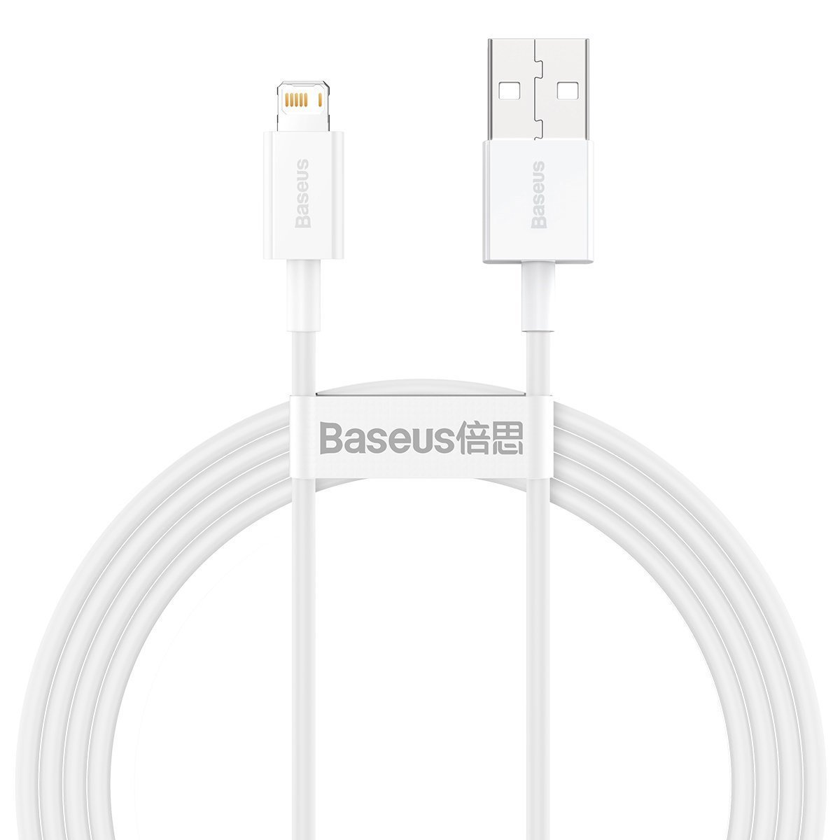 Baseus Superior serijos USB ir Lightning 2,4 A 1,5 m kabelis (baltas)