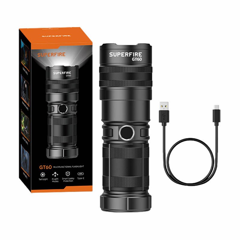 Žibintuvėlis Superfire GT60, 2600 lm, USB-C