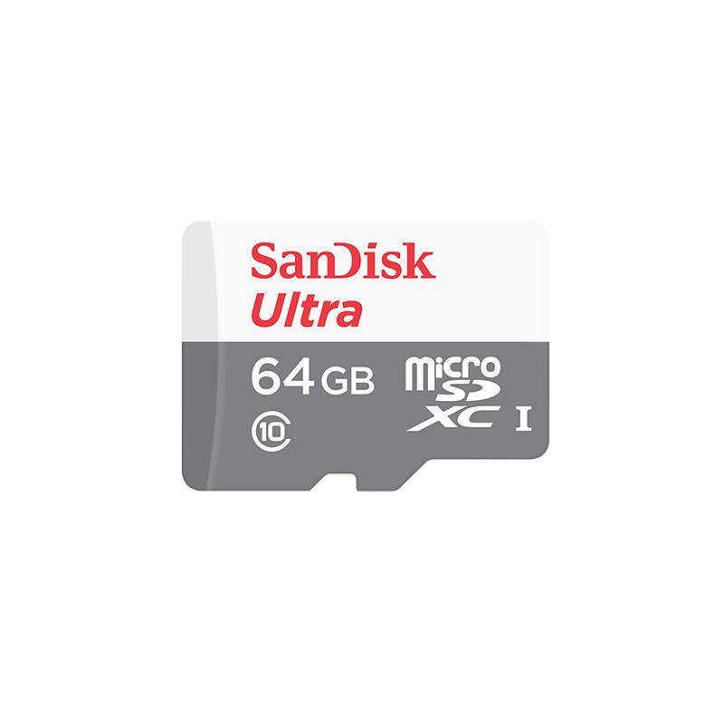 Atminties kortelė SanDisk Ultra Android microSDXC 64GB 100MB/s 10 klasės UHS-I (SDSQUNR-064G-GN3MN)