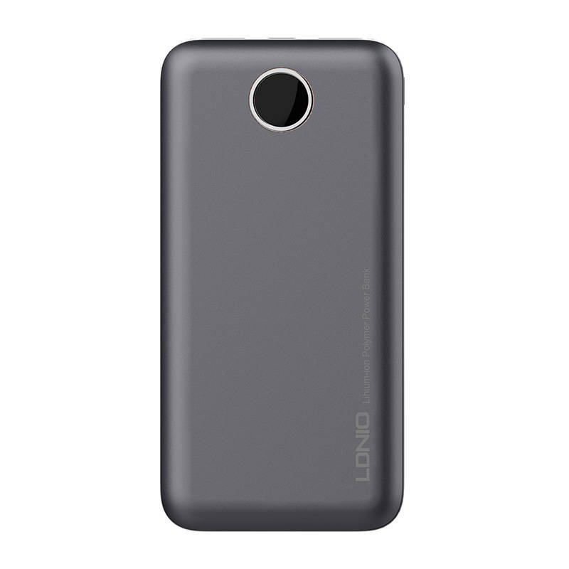 Išorinė baterija LDNIO PQ10, 2xUSB, 22.5 W, 10000 mAh (pilkas)