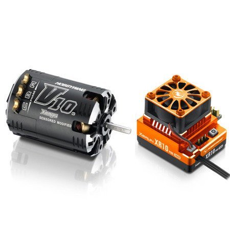 Rinkinys COMBO Hobbywing XERUN XR10 Pro Orange + V10 5.5T