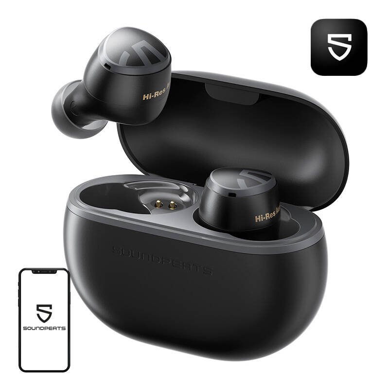 Ausinės Soundpeats Mini HS (juodos spalvos)