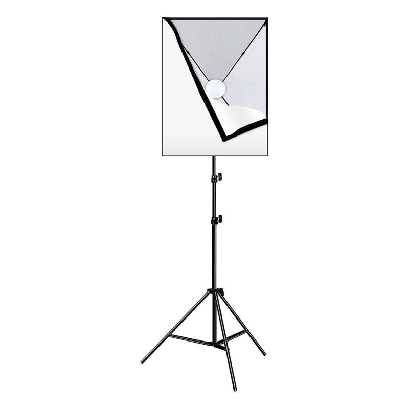 Studijos rinkinys Puluz LED softbox 50x70cm, trikojis, LED lemputė 1 vnt PU5070EU