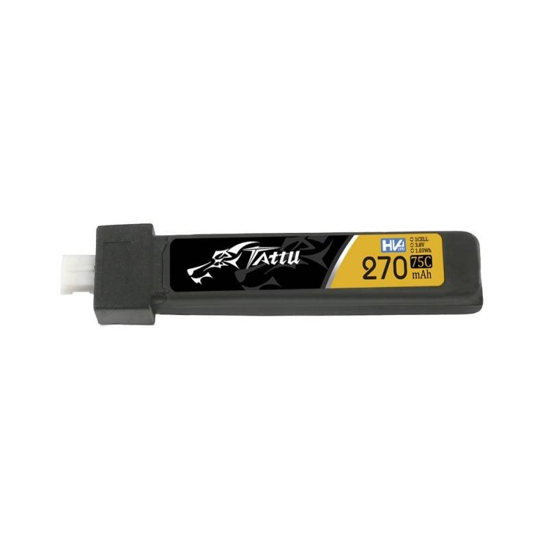 Baterija Tattu LiPo 270 mAh 3,8 V 75C 1S1P JST-PHR 2.0 (5 vnt.)