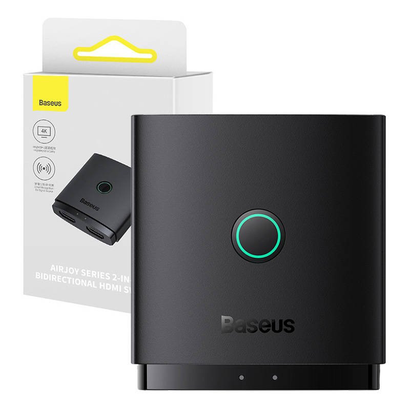HDMI jungiklis Baseus Cluster Black