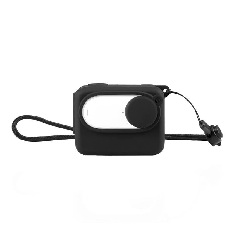 Silikoninis apsauginis dėklas Puluz Insta360 GO 3 su objektyvo dangteliu
