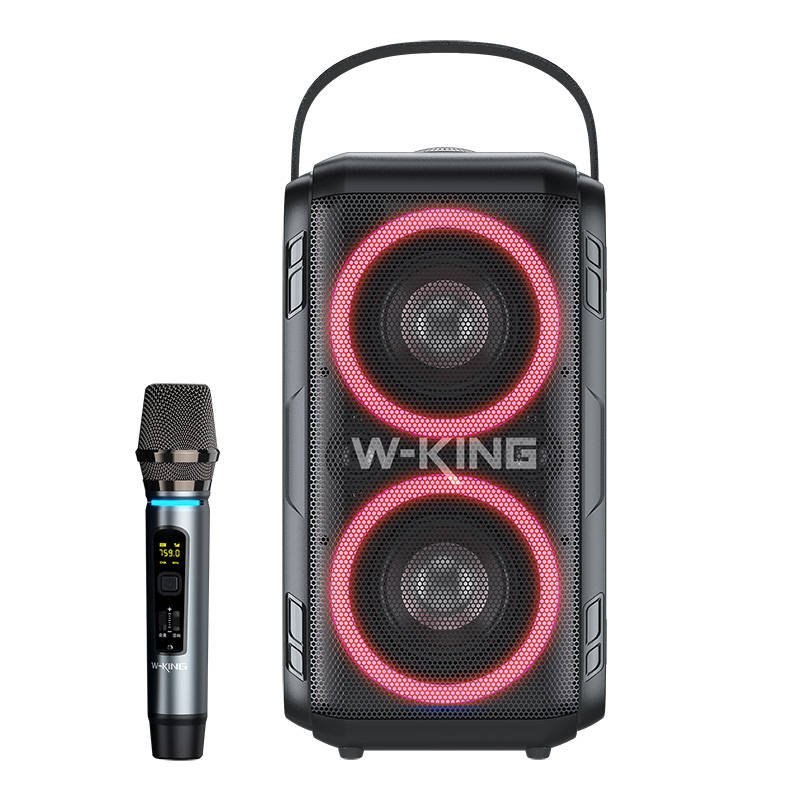 Belaidis Bluetooth garsiakalbis W-KING T9 60W (juodas) + mikrofonas