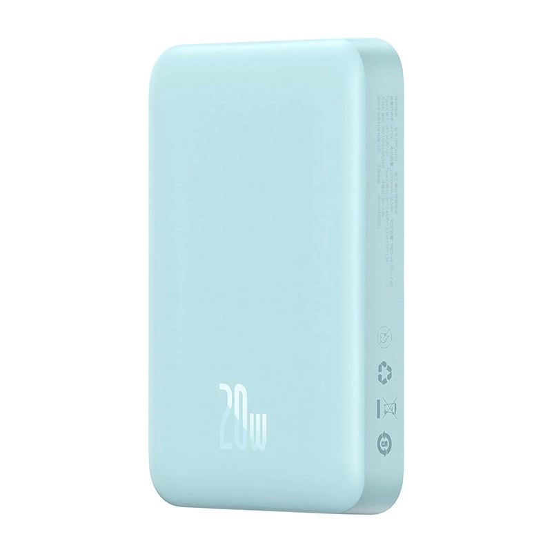 Išorinė baterija Baseus Magnetic Mini 10000 mAh, USB-C 20 W, MagSafe (mėlynas)