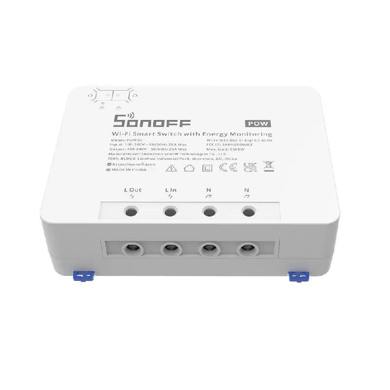 Sonoff POWR3 išmanusis WiFi jungiklis su srovės matavimu