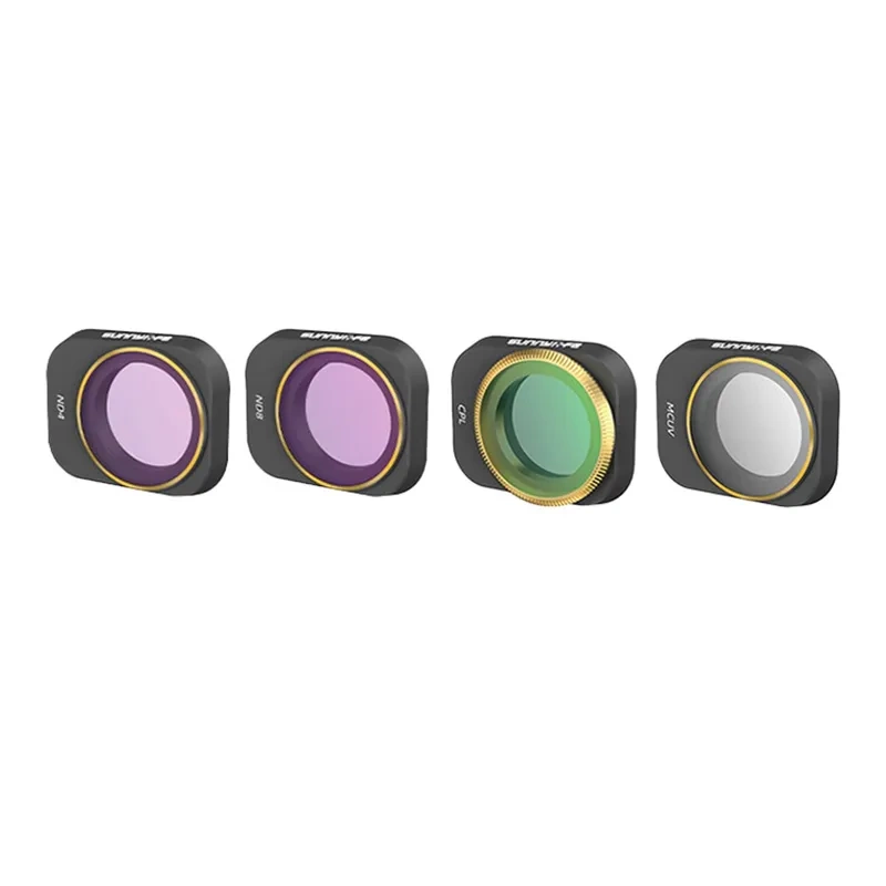 4 filtrų rinkinys UV+CPL+ND4+ND8 Sunnylife, skirtas DJI Mini 3 Pro (MM3-FI418)