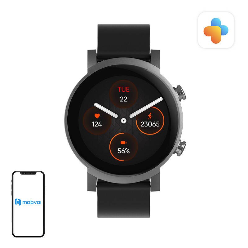 Išmanusis laikrodis Mobvoi TicWatch E3 (juodas)