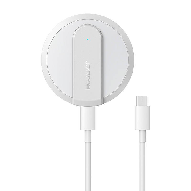 Joyroom JR-A28 itin plonas magnetinis indukcinis įkroviklis, 15 W (baltas)