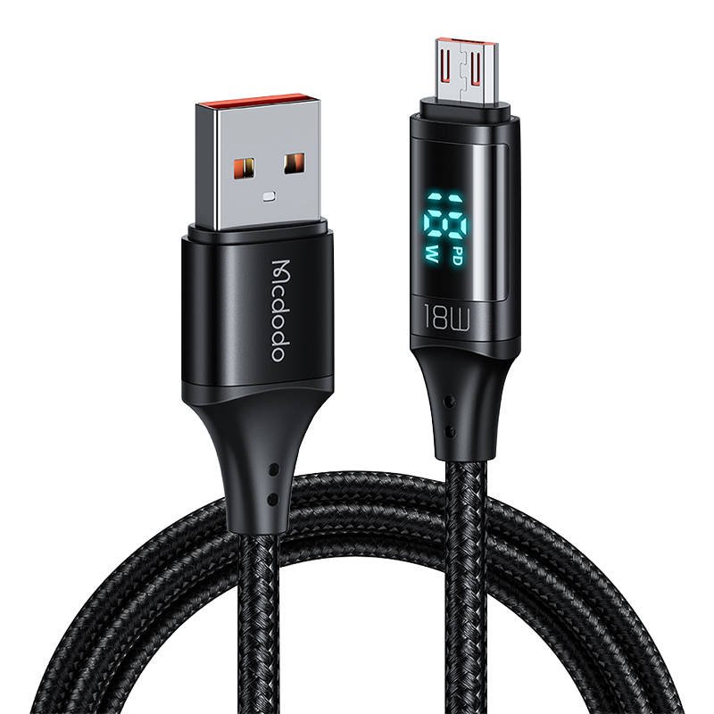 Kabelis Mcdodo CA-1070 USB-Mikro USB, 3A, 1,2 m (juodas)