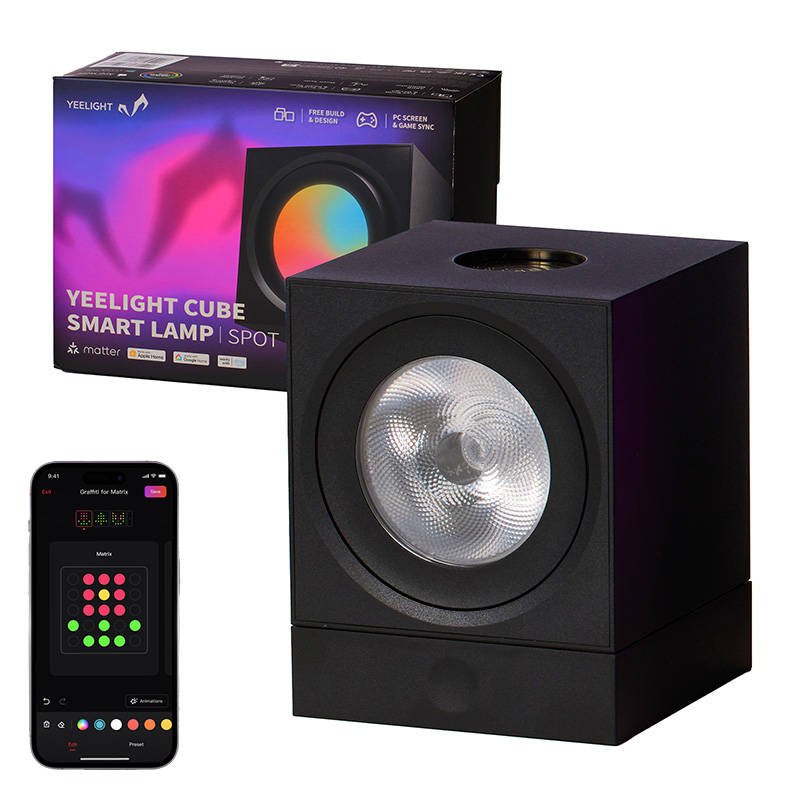 Yeelight Cube Light Smart Gaming Lempa Spot - pagrindas