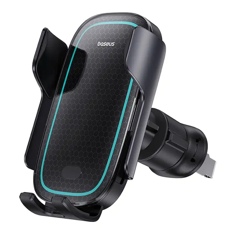 Belaidis įkrovimo automobilio laikiklis Baseus MilkyWay Pro 15W (juodas)