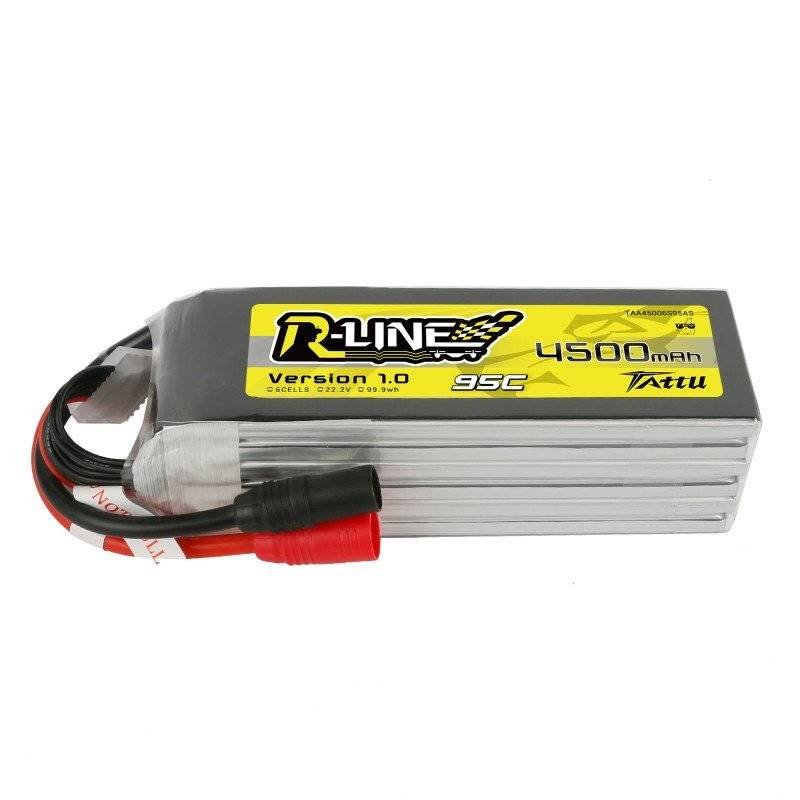 Baterija Tattu R-Line 4500 mAh 22,2 V 95C 6S1P FPV AS150