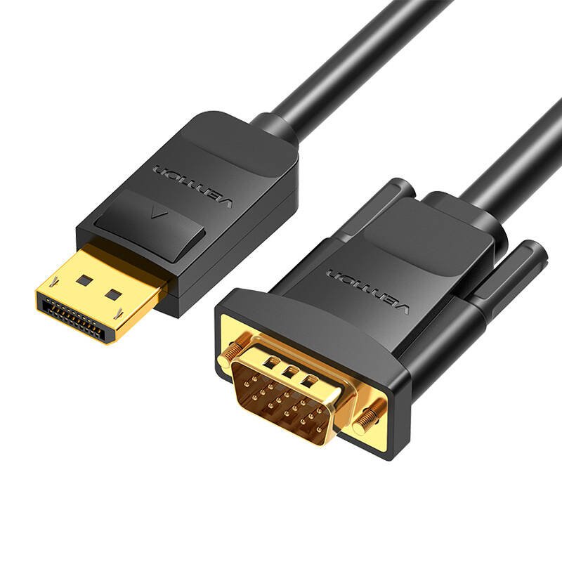 DisplayPort į VGA kabelis Vention HBLBI 3m, 1080P 60Hz (juodas)