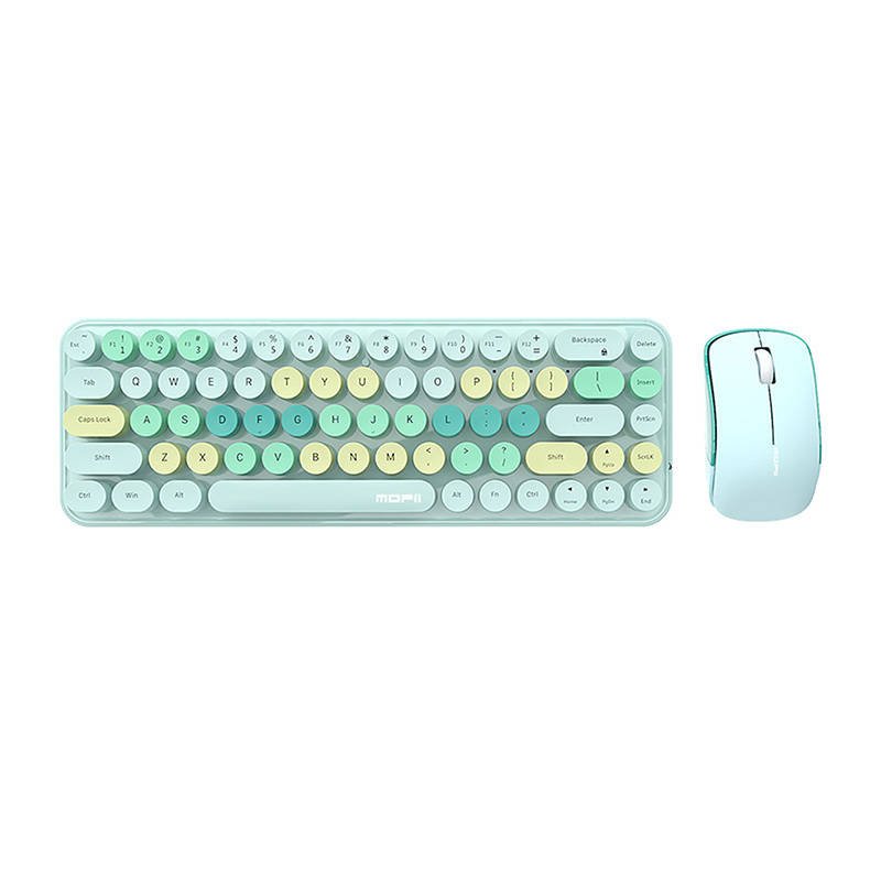 Belaidė klaviatūros ir pelės rinkinio MOFII Bean 2.4G (žalia)