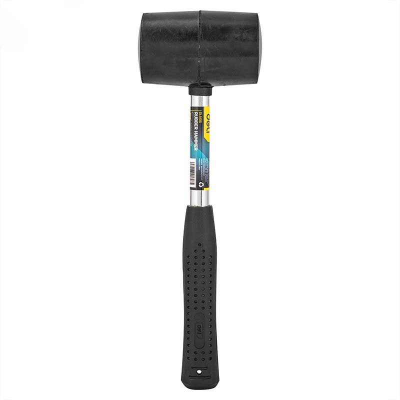 Guminis plaktukas Deli Tools EDL5616, 0,5 kg (juodas)