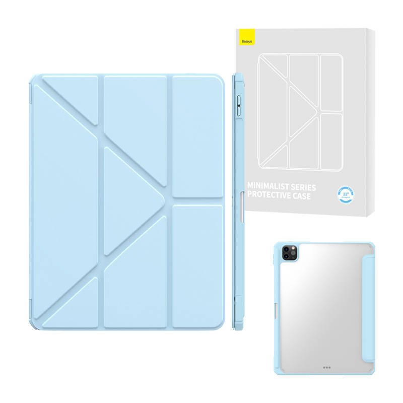Apsauginis dėklas Baseus Minimalist, skirtas iPad Pro (2018/2020/2021/2022) 11 colių (mėlynas)