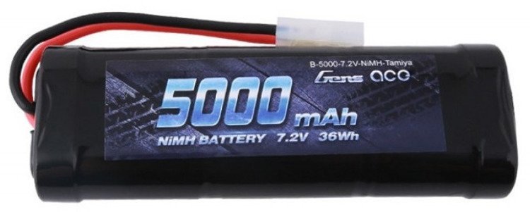Akumuliatorius Gens Ace 5000mAh 7,2V NiMH Tamiya