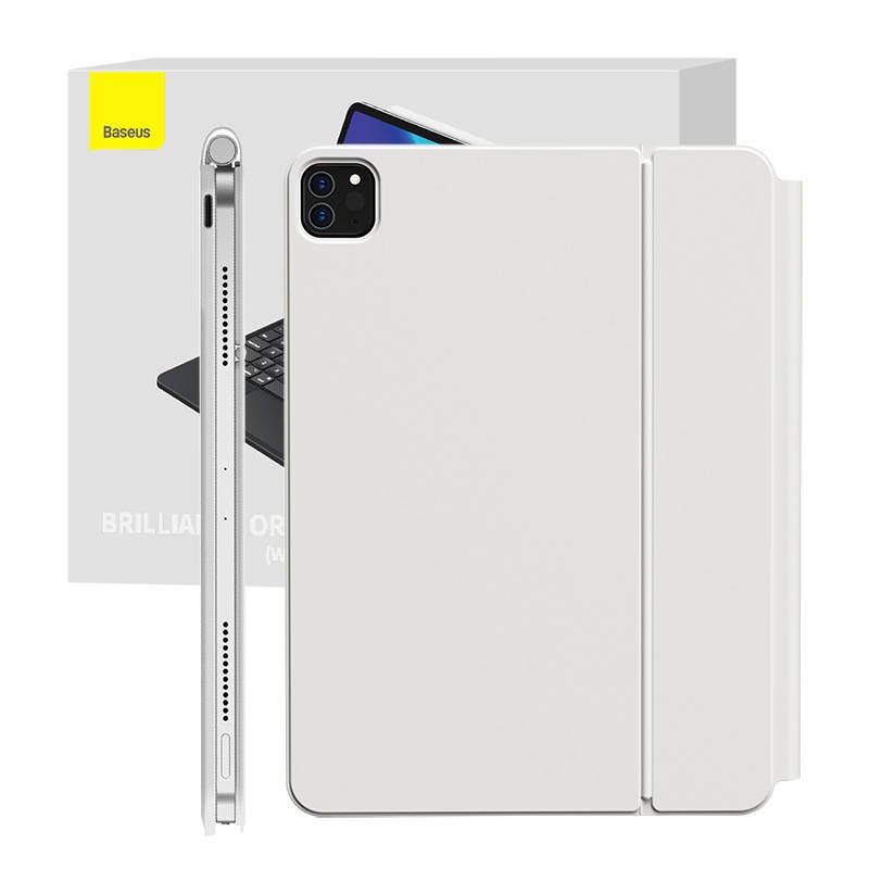 Klaviatūros dėklas Pro Baseus Brilliance, skirtas iPad 12,9 (2018/2020/2021) (baltas)